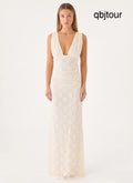 Aarin Lace Maxi Dress - Cream - Maxi Dresses