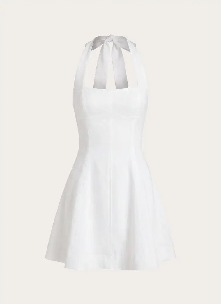 Alesandree Mini Dress - White - Mini Dresses