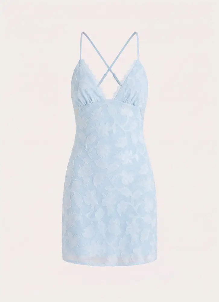 Leeana Mini Dress - Blue - Mini Dresses