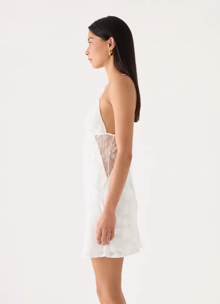 Leeana Mini Dress - White - Mini Dresses