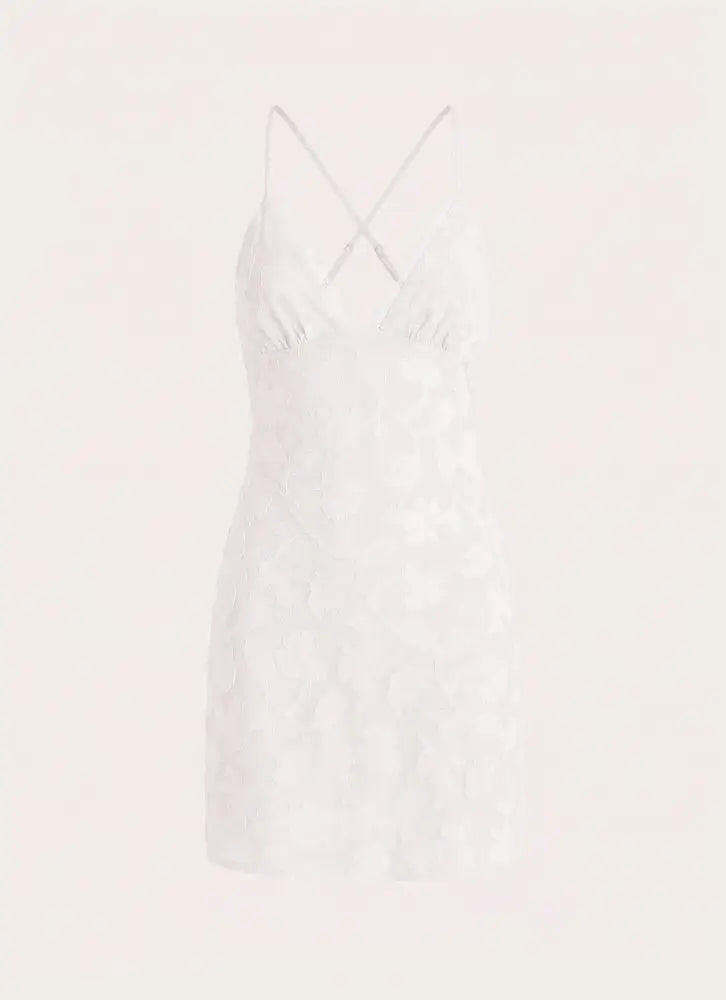 Leeana Mini Dress - White - Mini Dresses