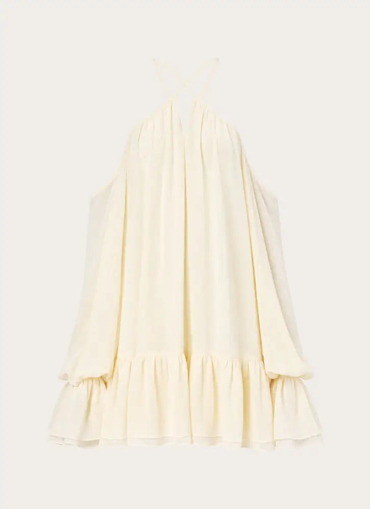 Life Is A Party Mini Dress - Butter Yellow - Mini Dresses