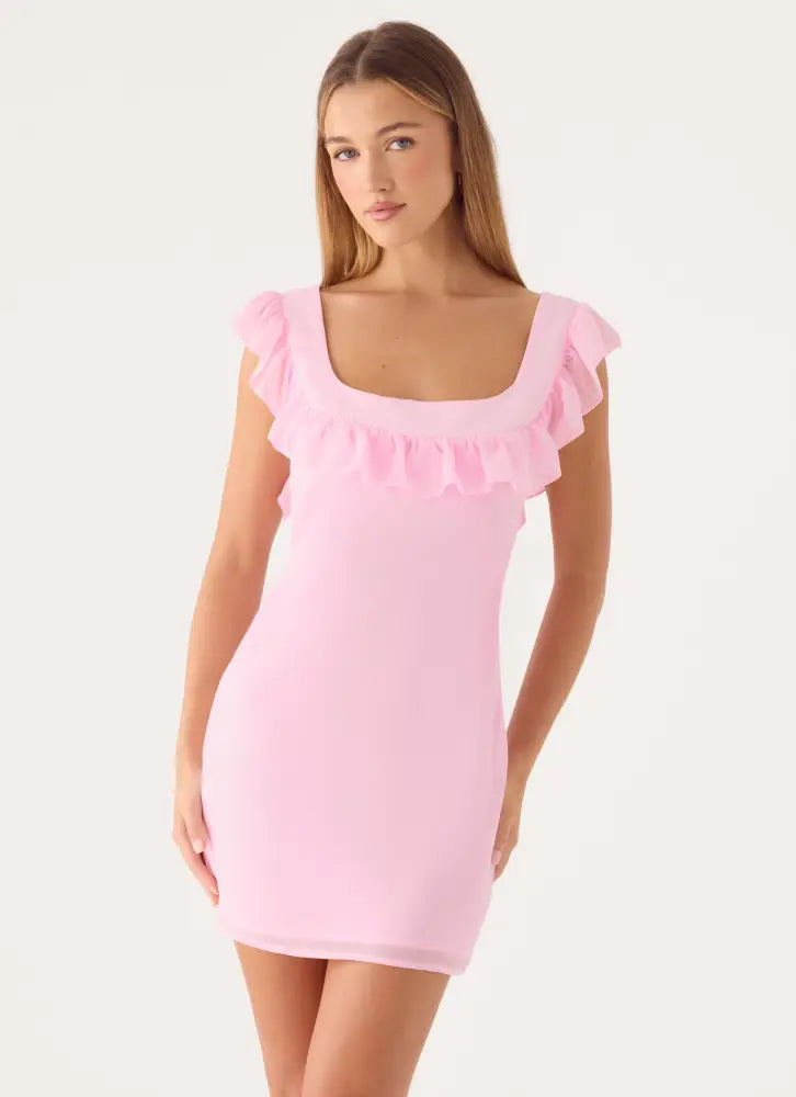 Malina Mini Dress - Pink - Mini Dresses