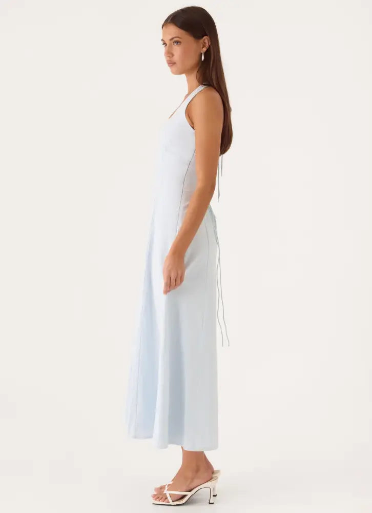 Sarrah Halter Midi Dress - Blue - Midi Dresses