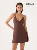 Savanah Mini Dress - Chocolate - Mini Dresses