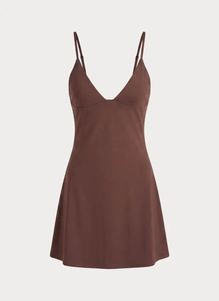 Savanah Mini Dress - Chocolate - Mini Dresses