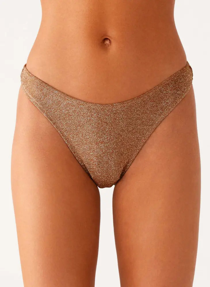Sun Spell Bikini Bottom - Gold - Swimwear
